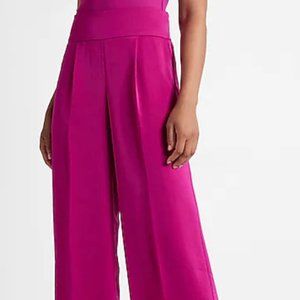 Express Super High Waisted Satin Wide Leg Pants (WORN ONCE)